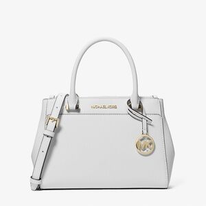 Michael Kors Gibson staffing satchel white excellent condition medium/large